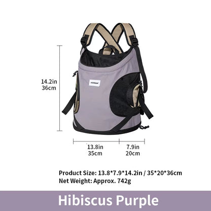 Pet Chest Backpack Front Carrying Tote Backpack Dogs and Cats Breathable Portable Outdoor Bag Shoulder Cat Bag