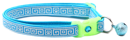Greek Key Breakaway Cat Collar