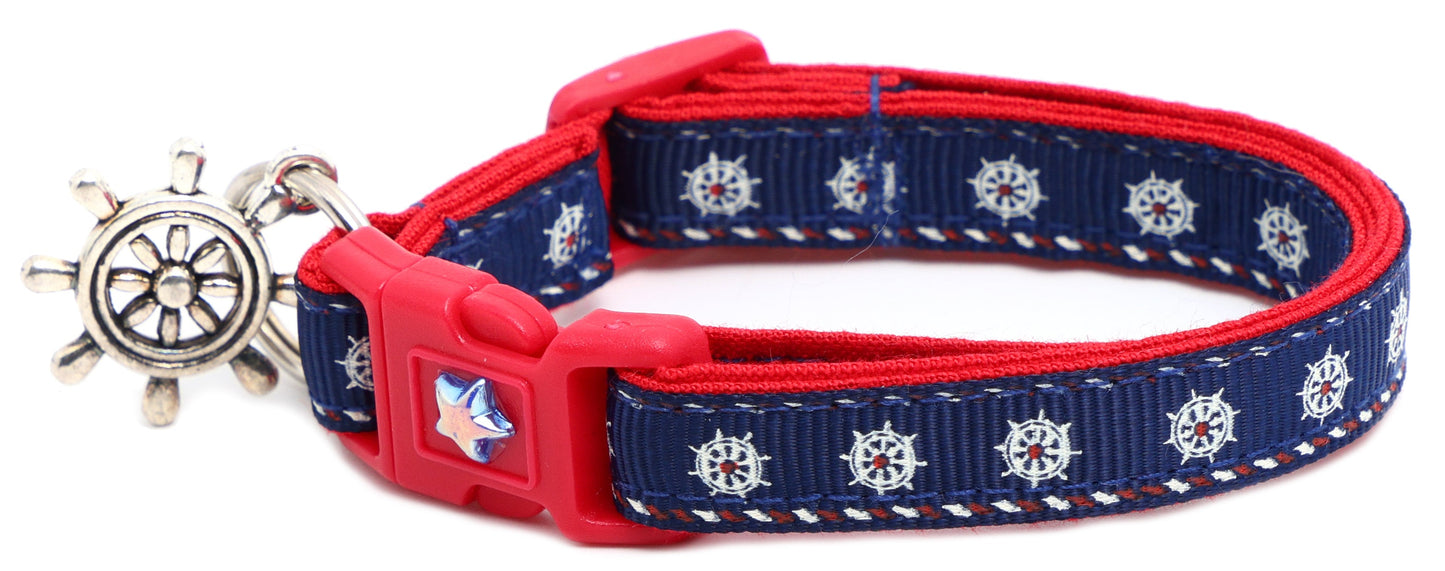 Ships Wheels Breakaway Cat Collar