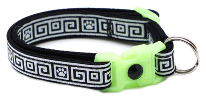 Greek Key Breakaway Cat Collar