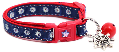 Ships Wheels Breakaway Cat Collar
