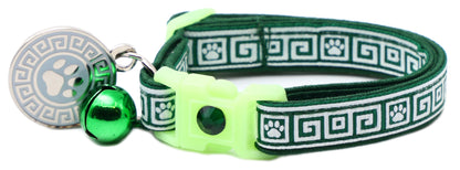 Greek Key Breakaway Cat Collar