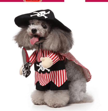 Funny Cosplay Pet Costume Set: Cute Cartoon Dog Outfit For Halloween And Christmas Dress-Up