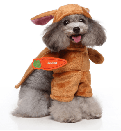 Funny Cosplay Pet Costume Set: Cute Cartoon Dog Outfit For Halloween And Christmas Dress-Up